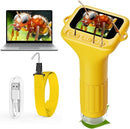 Microscope for Kids, 2'' Digital Handheld Kids Microscope with Adjustable Light, 1000X 1080P Pocket Portable Mini Micro Scope, Stem Toys for Ages 5-7 8-12 Teen Boys and Girls Educational Gifts, Orange by TinyTreasures Baby Boutique