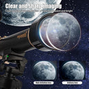 Telescope for Kids& Adults with 60X/30X Lenses, Adjustable Alloy Tripod, Mobile Phone Holder, 360° Gimbal Mount for Stargazing and Nature Viewing,Suitable for Astronomy Enthusiasts by TinyTreasures Baby Boutique