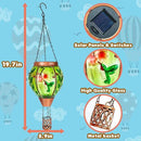 Hummingbird Solar Hot Air Balloon Lantern,Outdoor Decor with Flame Lights Waterproof, Hanging Lights for Garden Yard Lawn Patio, Unique Gifts for Women Mom Grandma Gardener for Mother'Day by GreenHaven Gardens