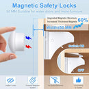 Child Safety Magnetic Cabinet Locks, AOSITE 10 Pack+2 Keys Baby Proofing Magnetic Drawer Locks for Kitchen with Adhesive No Drilling or Screws Fixed, Baby Safety Cabinet Locks by TinyTreasures Baby Boutique