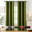 MIULEE Light Olive Green Blackout Curtains for Bedroom Living Room 72 Inches Long 2 Panels, Thermal Insulated Room Darkening Drapes Grommet Top Light Blocking Window Curtains W40 x L72 Inch by TinyTreasures Baby Boutique
