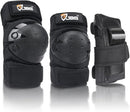 JBM Adult & Kids Knee Pads Elbow Pads and Wrist Guards for Inline Skating, Roller Skating, Skateboarding, Scootering by TinyTreasures Baby Boutique