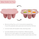 Big Spinach Silicone Freezer Tray Baby Fruit Feeder Food Teething Set Must-Have Pacifiers and Food Storage Containers for Babies 6 Months and Up by TinyTreasures Baby Boutique