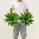 Artificial Agave Plants,Large UV Resistant Fake Agave Planters for Indoor and Outdoor Decorating Artificial Plants for Outdoors Fake Plants (2Pack, 18" by CozyNest Decor