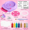 Arts and Crafts for Kids Ages 4-8,Paint Spin Art Machine Kit,Art Craft Set for 6-9 Year Old,Cool Painting Spinner Toys Kits Set,Art Supplies Birthday Gifts for Boy Girl Ages 6 7 8 9 10 11 12 Purple by TinyTreasures Baby Boutique