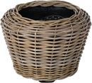 Rattan Kobo Indoor Outdoor Planter Basket with Plastic Pot Medium 35 Gallon Soil Capacity by CozyNest Decor