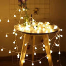 Globe String Lights 49 Feet 100 led,8 Modes Fairy Plug in Indoor String Lights for Bedroom,Classroom,Outdoor, Patio,Garden,Party,Wedding-Warm White by GreenHaven Gardens