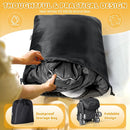 Orzbow Universal Stroller Bunting Bag with Extra Footmuff for Toddler, Kids, Warm Waterproof Stroller Blanket, Winter Cover, Baby Bunting Bag - Protect Babies from Cold Winds, Black by TinyTreasures Baby Boutique