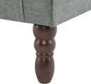 UIXE High Back Accent Chairs Set of 2, Upholstered Armchair in Fabric, Retro Wingback Arm Chair for Living Room, Comfy Single Sofa Bedroom Reading Seat with Solid Wood Legs - Dark Gray by CozyNest Decor