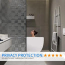 Window Film Privacy Day and Night with Installation Tools, Static Cling Glass Film Ideal for Home Shower Office Glass Door (Black, 35.4 x 196.9 Inch) by CozyNest Decor
