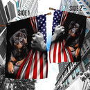 FLAGWIX American Flag - Rottweiler Dog Lover American US Flag, 4th of July Decorations for Inside, Outside, Garden Flag (11.5" x 17.5") - USA Flags Premium Polyester, Decorative Indoor Outdoor Flag by GreenHaven Gardens