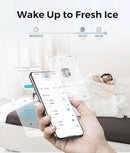 ecozy Smart Nugget Ice Maker Countertop, Portable Pebble Ice Machine with Voice Control, 34lbs/24H Soft Chewable Ice, Self-Cleaning Pellet Ice Maker with APP WiFi for Kitchen Party, Stainless Steel by CozyNest Decor