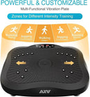 AXV Vibration Plate Exercise Machine Whole Body Workout Vibrate Fitness Platform Lymphatic Drainage Machine for Weight Loss Shaping Toning Wellness Home Gyms Workout by CozyNest Decor