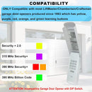 Garage Door Opener Keypad Compatible with Liftmaster Chamberlain Craftsman Garage Door Opener with Produced Since 1993 Purple,Red,Orange,Green,Yellow Learn Button 315/390 MHZ - White by GreenHaven Gardens
