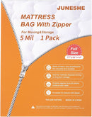 Full Mattress Bag for Moving and Storage Cover -5 Mil Zipper Plastic Waterproof Mattress Storage Bag,77x56x14 inches,1 Pack by TinyTreasures Baby Boutique