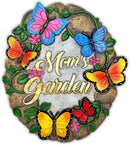 Elegant Resin Stepping Stone, Outdoor Garden Pathway Decoration (Garden with Butterflies Stepping Stone, 9.5" Decorative Outdoor Decoration) by GreenHaven Gardens
