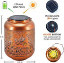 2 Pack Hummingbird Outdoor Solar Hanging Lanterns Waterproof LED Solar Lights Metal Decorative Lanterns for Garden, Patio, Courtyard, Backyard, Yard Decor Unique Hummingbird Gifts for Women Gardening by GreenHaven Gardens