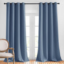 NICETOWN Room Darkening Curtains 108 inch Length - Grommet Thermal Insulated Window Treatments Solid Panels for Living Room/Bedroom/Villa, Stone Blue, W52 x L108, 1 Pair by TinyTreasures Baby Boutique