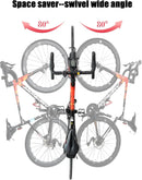 Bike Wall Mount Vertical, Swivel Bike Hangers For Garage, Bike Rack Garage Wall, Bicycle Hooks, Garden Indoor Outdoor Storage, (2Pack) by GreenHaven Gardens