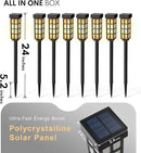 8 Pack Solar Pathway Lights, LED Solar Lights Outdoor, IP65 Waterproof Outdoor Solar Lights for Yard, Auto On/Off Solar Walkway Lights Outdoor, Landscape Lighting for Patio, Driveway Decor, Frosted by GreenHaven Gardens