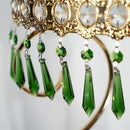 HDCRYSTALGIFTS 25pcs 55mm Green Crystal Icicle Pendant Chandelier Prisms Drops Lamp Candle Holders Curtain DIY Parts by GreenHaven Gardens