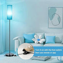 FRIDEKO HOME Floor Lamp for Bedroom, Tall Standing Lamps for Living Room, Modern Corner Floor Lamps for Living Room, 3CCT&Brightness Dimmable, 800 LM, RGB Smart Bulb, Foot Switch, Turquoise Lampshade by CozyNest Decor