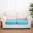 hyha Waterproof Couch Cushion Covers, Stretch Sofa Couch Seat Slipcover for Dog Washable, Non-Slip Waterproof Outdoor Cushion Covers for Patio Furniture Replacement (2 Pieces, Peacock Blue) by CozyNest Decor