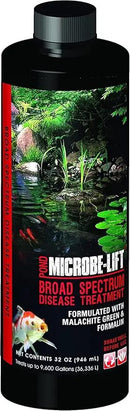 MICROBE-LIFT Broad Spectrum Disease Treatment for Ponds and Outdoor Water Garden, Safe for Live Koi Fish, Goldfish, Plants, and Decor, 32 Ounces by GreenHaven Gardens