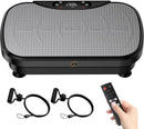 Vibration Plate Exercise Machine, Full Body Shaker Workout Vibration Plate for Lymphatic Drainage Weight Loss, Waver Vibrating Fitness Platform with Resistance Bands, Low Noise Home Fitness for Adults by CozyNest Decor