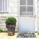 CHICHIC Welcome Door Mat 18X 30 Inch Front Doormat Outdoors for Home Entrance Outdoors Mat for Outside Entry Way Doormat Entry Rugs, Heavy Duty Non Slip Rubber Back Low Profile, Stone by CozyNest Decor