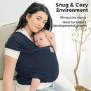 KeaBabies Baby Wrap Carrier - All in 1 Original Baby Carrier Newborn to Toddler Sling, Easy to Wear, Hands Free Bonding, Lightweight, Breathable Infant Wraps (Midnight) by TinyTreasures Baby Boutique