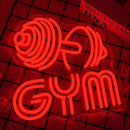 Dumbbell Neon Sign Barbell Gym Neon Signs Gym Letter Neon Light Gym Red Barbell Neon Light Sign for Sports Room, Decor Club,Party Bar,Fitness Club Decoration(Red) by CozyNest Decor