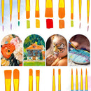12 Pack 8x10” Canvas Boards and Round Canvas for Painting, Couple Painting Kit with Wood Easel, Acrylic Paint, Paint Brushes Set for Kids Teenagers Adults Date Night Sip and Paint Party by TinyTreasures Baby Boutique
