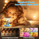 Ocean Light Up Terrarium Kit for Kids - Sea Animal Toys LED Night Light Birthday Gift for Boys & Girls Ages 4 5 6 7 8-12, Kids Arts & Crafts Kit by CozyNest Decor