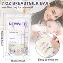 600 Count Breastmilk Storage Bags 7oz Breast Milk Bags for Breastfeeding Self Standing Breastmilk Storing No Leak Double Seal Freezer Storage for Refrigeration and Freezing(Purple) by TinyTreasures Baby Boutique