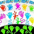 Thremhoo 40Pcs Glow in the Dark Sticky Hands Kids Party Favor Supplies Goodie Bag Stuffer Pinata Return Gift Stretchy Class Prize Carnival Sensory Goody Party Pinata Filler Treasure Box Bulk Toy by TinyTreasures Baby Boutique
