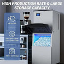 Ice Machine Commercial Ice Maker Machine, 400 Lbs/24H Industrial Ice Machine, 350 Lbs Storage Commercial Ice Machines Free Standing, Cubes Ice Makers Commercial, Restaurant, Cafe, Bar, Hotel by CozyNest Decor