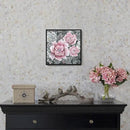 Pink Wall Art Bathroom Décor Modern Framed Floral Wall Picture Black and White Artwork Peony Flower Canvas Print for Bedroom Office Dining Room Décor Small by CozyNest Decor