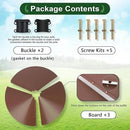 Gtongoko 19 Inch Squirrel Baffle for Bird Feeder Pole Squirrel Guards for Shepherds Hook Stopper for Bird Feeders Brown 1 Pack by GreenHaven Gardens