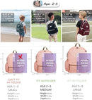 Toddler Backpack for Boys 2-5: Preschool Kindergarten Backpack - 13" Daycare Backpack Fit A4 Folder by TinyTreasures Baby Boutique