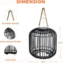 Solar Yard 2-Pack Outdoor Solar Lamp, Water-Resistant Lights for Outside Hanging Lantern Table Lamp Lights Decoration for Garden, Yard, Patio, Porch, Trees, Pathway, Black by CozyNest Decor
