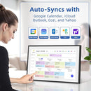 21.5 Inch Digital Calendar, Electronic Chore Chart, Smart Weekly and Monthly Planner 1920 * 1080P IPS Touchscreen Wall and Desk Calendar for Family Schedules, Black by TinyTreasures Baby Boutique