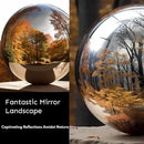 8 Inch Stainless Steel Gazing Globe,v2croft Hollow Ball Mirrored Surface Polished Shiny Sphere,Garden Stainless Steel Gazing Ball for Outdoor Lawn Pond Yard Ornament(Silver) by GreenHaven Gardens