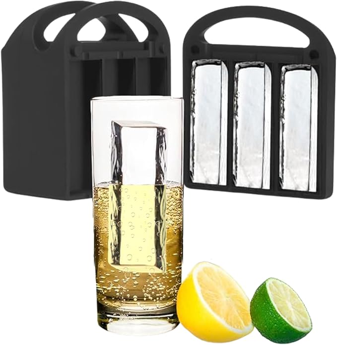 Crystal Clear Highball Ice Maker Mold- 6  4.5" Spear Ice