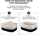 Large Storage Basket for Organizing, Woven Rope Basket for Shelves, Closet Organizer Bins for Clothes, Blanket, Toys, Baby Nursery Storage, 17.7" x 13" x 7.87", 2 Packs Gradient Black by TinyTreasures Baby Boutique