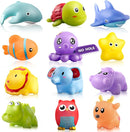 Hely Cancy Infant Bath Toys for 18 Months - No Hole Animal Bathtub Toys, Baby Bath Tub Toys by TinyTreasures Baby Boutique