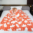 Soft Cow Print Blanket for Couch, Bed, or Living Room – Cozy and Decorative Imitation Rabbit Fur Throw for Home, Seasons and Relaxation by CozyNest Decor