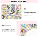 Retro Butterflies Colorful Crib Sheets for Boys and Girls, Fitted Baby Crib Sheets Soft and Breathable Mini Crib Sheets 52 X 28 Inches by TinyTreasures Baby Boutique