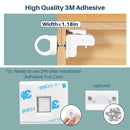 Inaya Magnetic Cabinet Locks for Baby Proofing, 6 Locks & 1 Key, Child Proof Magnet Locks for Cabinets & Drawers with Invisible Design, 3M Adhesive for Easy Installation - No Drill & Tools Needed by TinyTreasures Baby Boutique