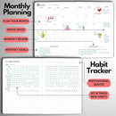 Undated Daily Planner – 3-Month A5 Productivity Organizer with Full Page Per Day, Hourly Schedule, Goal Setting, Habit Tracker, Weekly & Monthly Pages – Hardcover Time Management Notebook (Red) by TinyTreasures Baby Boutique